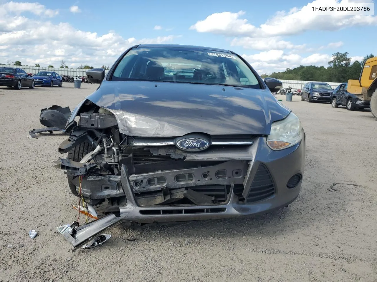 2013 Ford Focus Se VIN: 1FADP3F20DL293786 Lot: 71531104