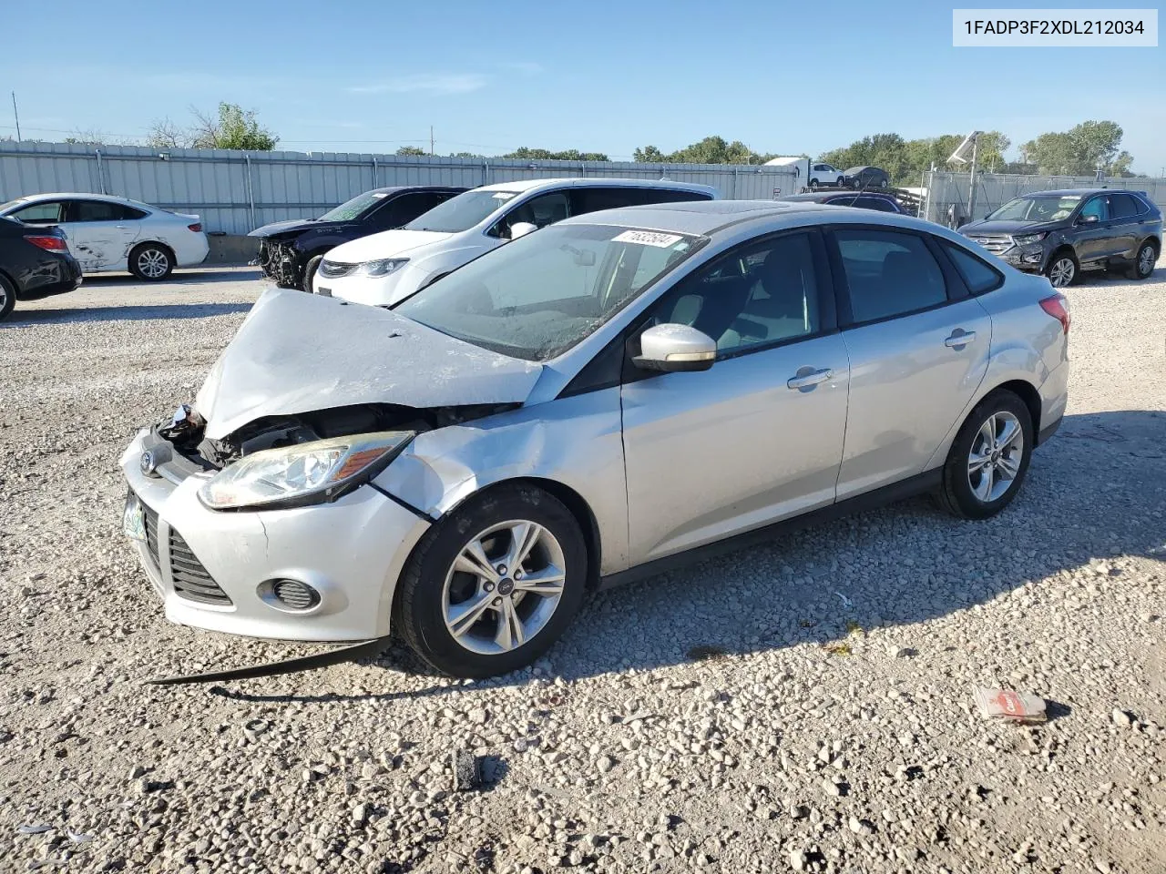 2013 Ford Focus Se VIN: 1FADP3F2XDL212034 Lot: 71632504