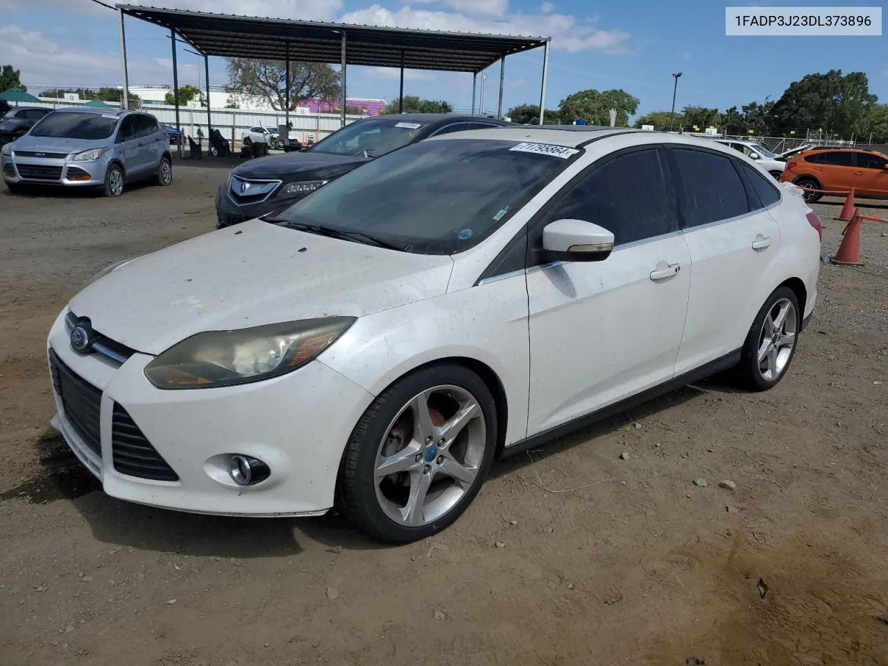 2013 Ford Focus Titanium VIN: 1FADP3J23DL373896 Lot: 71795864