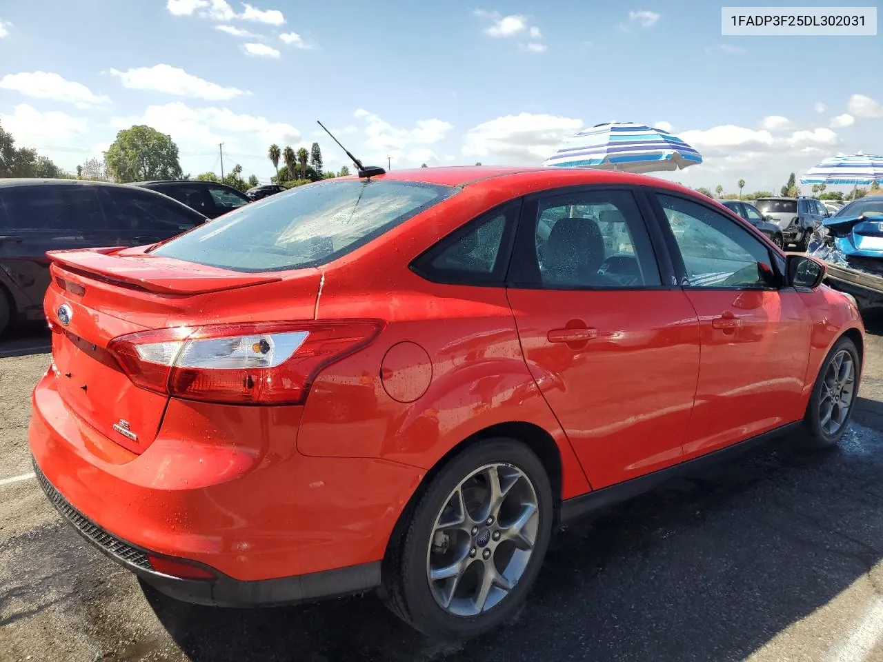 2013 Ford Focus Se VIN: 1FADP3F25DL302031 Lot: 71959934