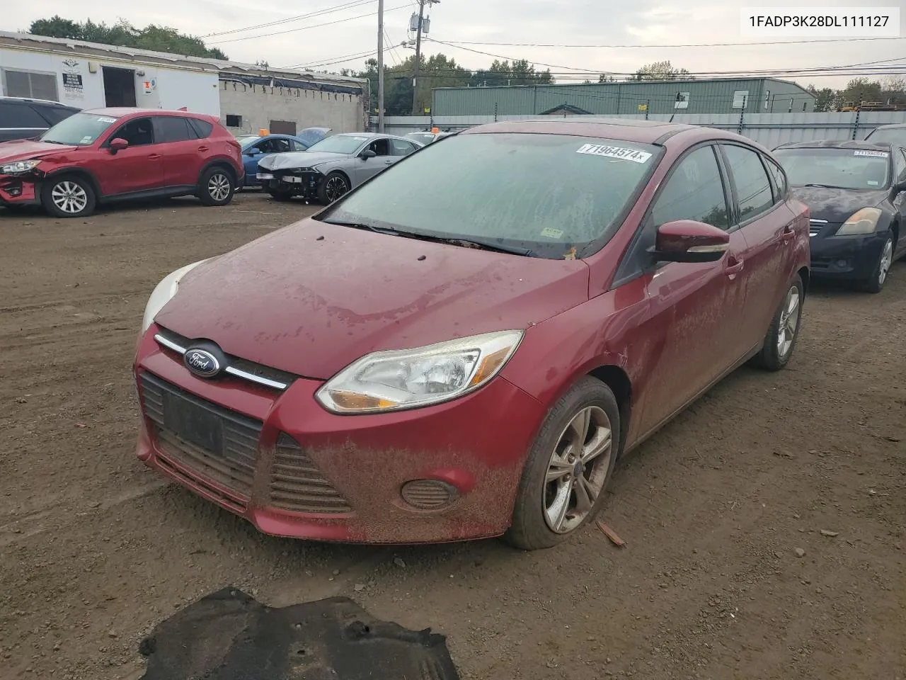 2013 Ford Focus Se VIN: 1FADP3K28DL111127 Lot: 71964574