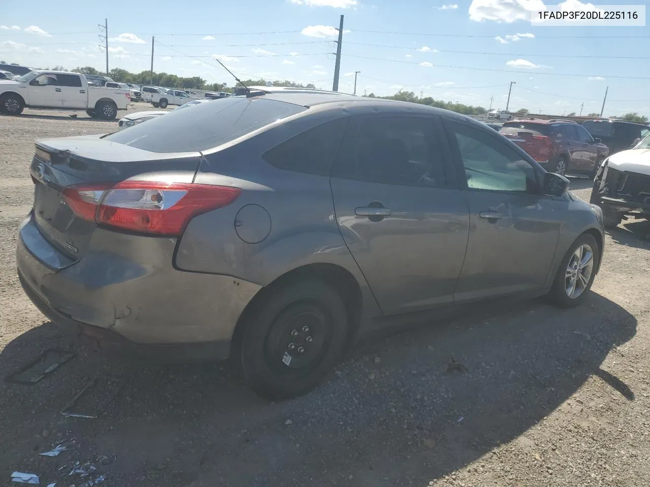 2013 Ford Focus Se VIN: 1FADP3F20DL225116 Lot: 72232304