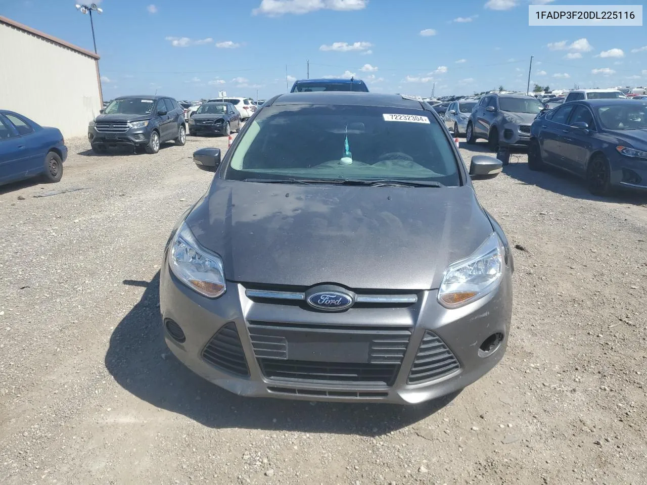 2013 Ford Focus Se VIN: 1FADP3F20DL225116 Lot: 72232304