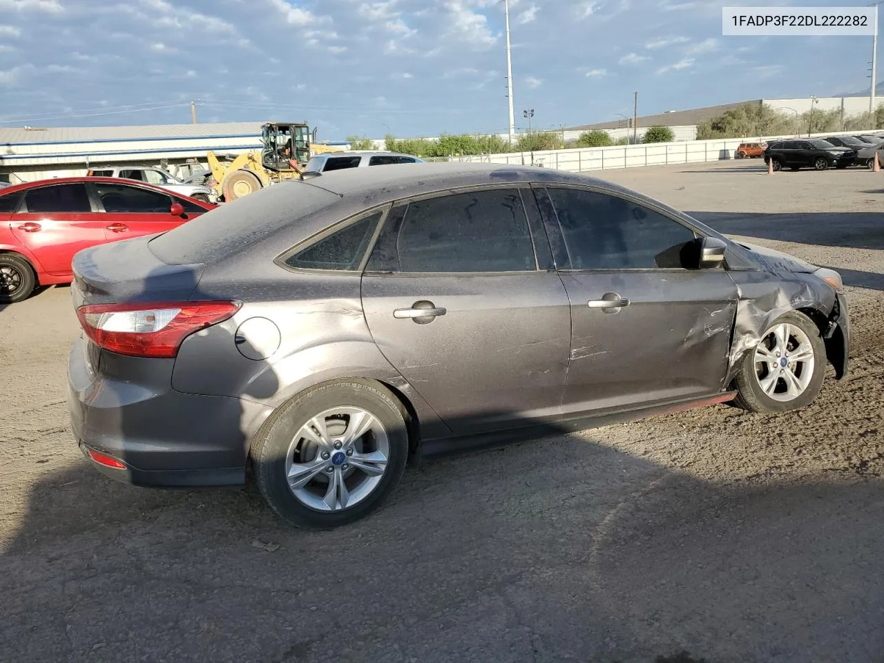 2013 Ford Focus Se VIN: 1FADP3F22DL222282 Lot: 72348984