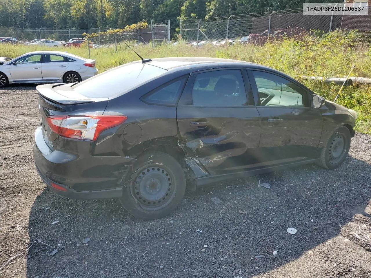 2013 Ford Focus Se VIN: 1FADP3F26DL206537 Lot: 72506394