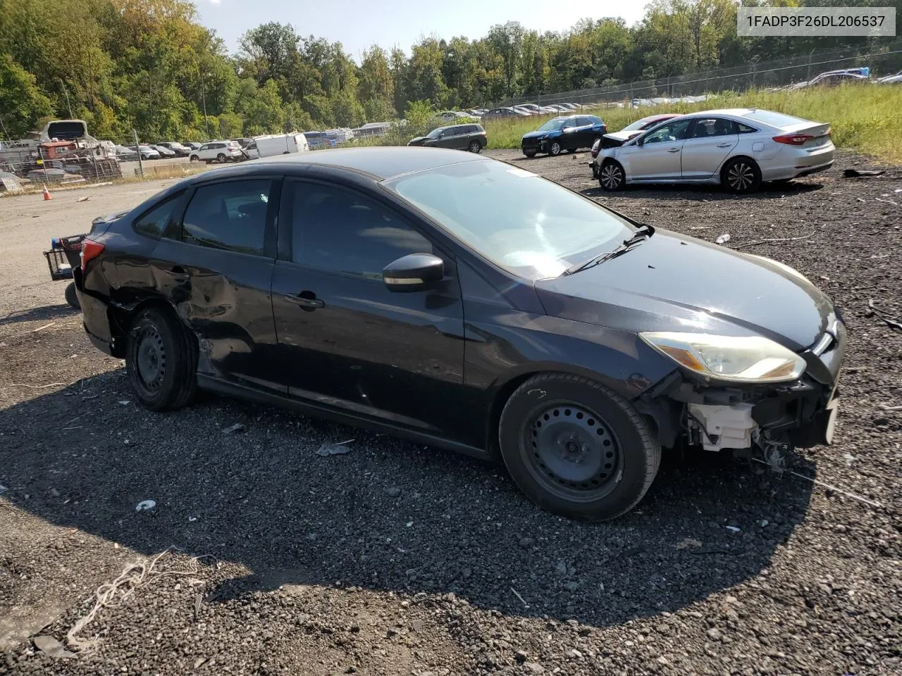 2013 Ford Focus Se VIN: 1FADP3F26DL206537 Lot: 72506394