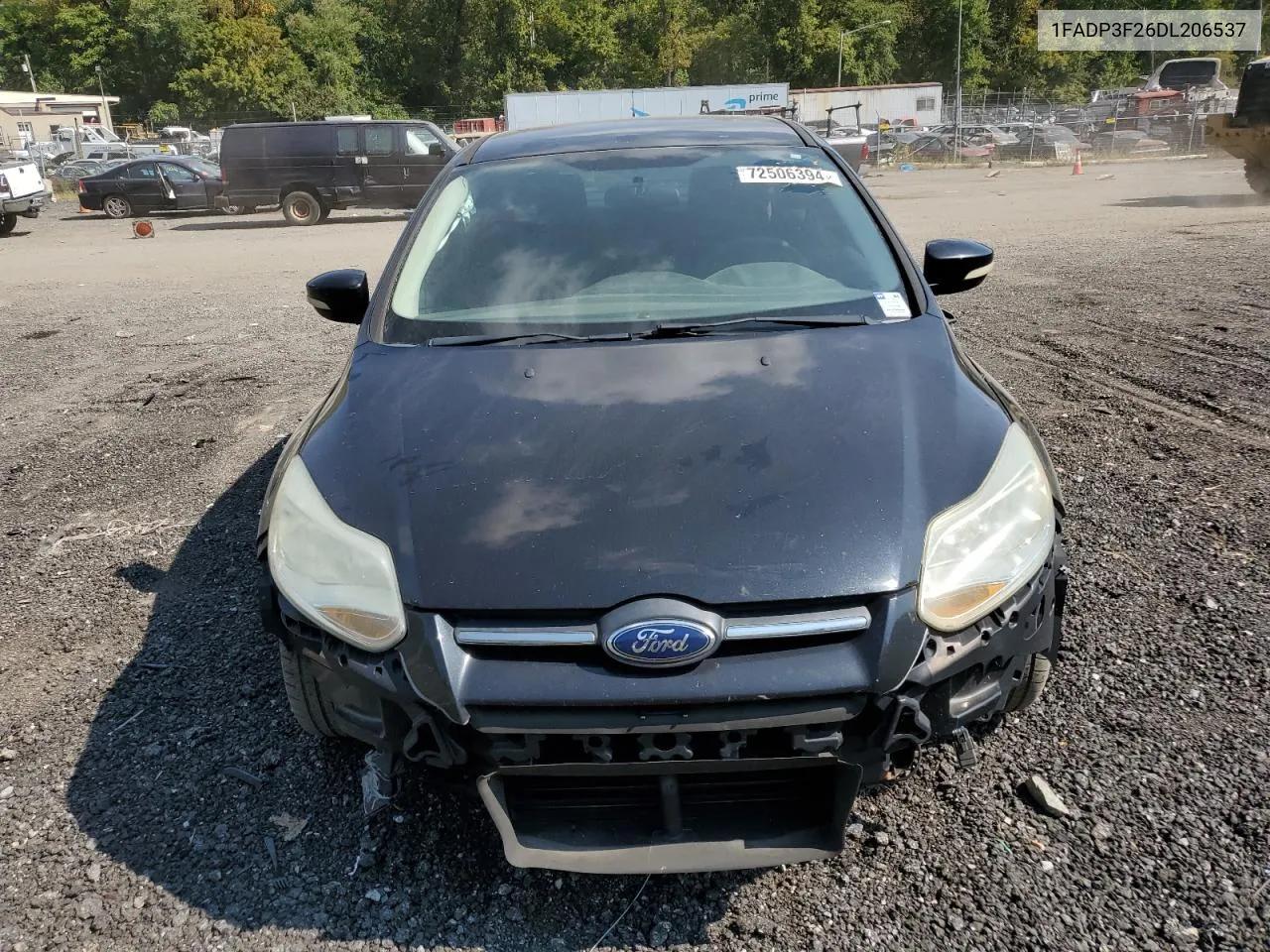 2013 Ford Focus Se VIN: 1FADP3F26DL206537 Lot: 72506394