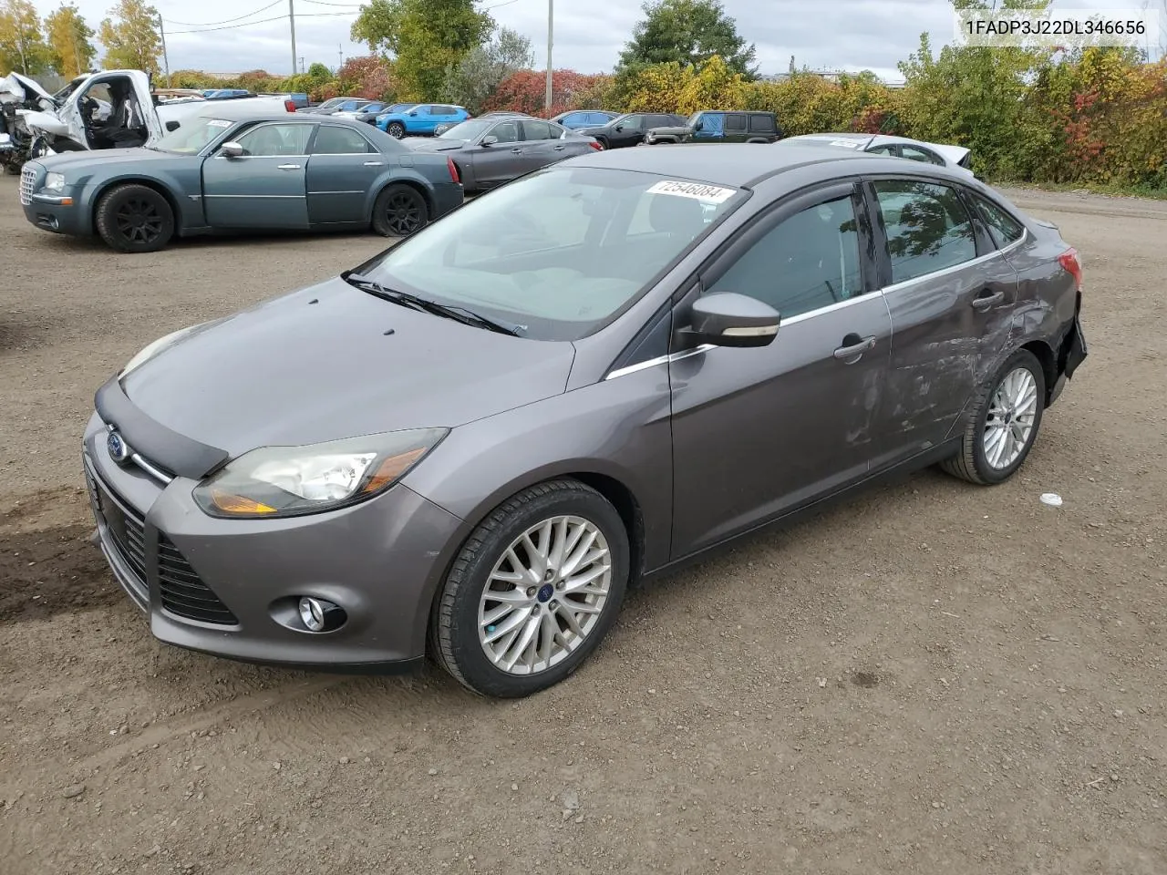 2013 Ford Focus Titanium VIN: 1FADP3J22DL346656 Lot: 72546084