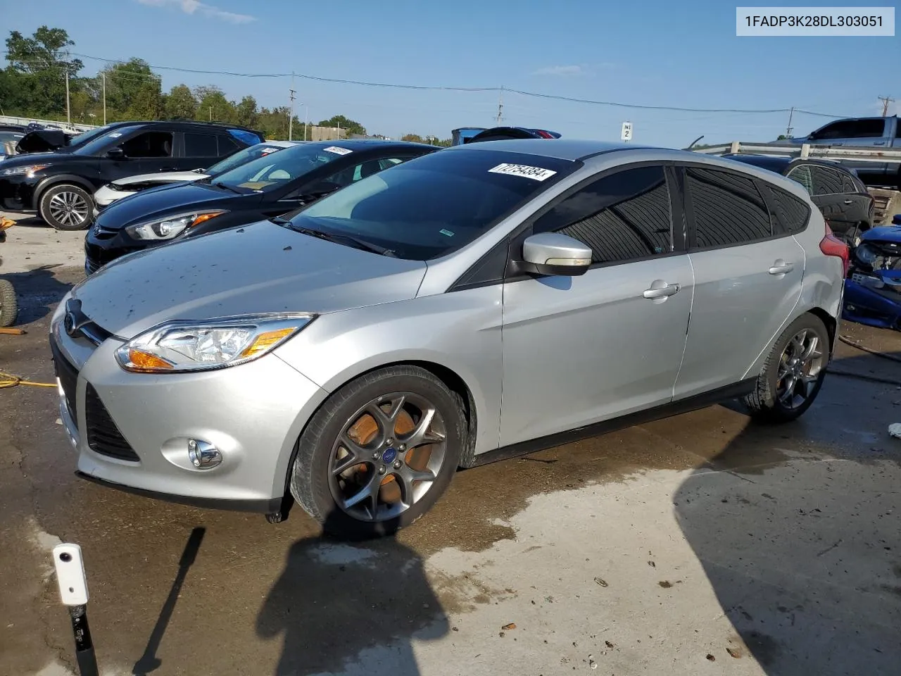 2013 Ford Focus Se VIN: 1FADP3K28DL303051 Lot: 72754384