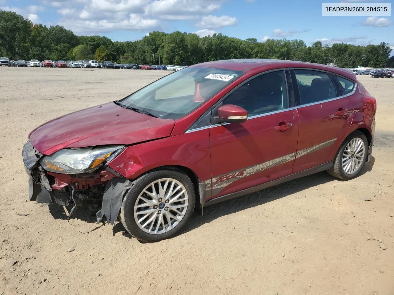 2013 Ford Focus Titanium VIN: 1FADP3N26DL204515 Lot: 73005434