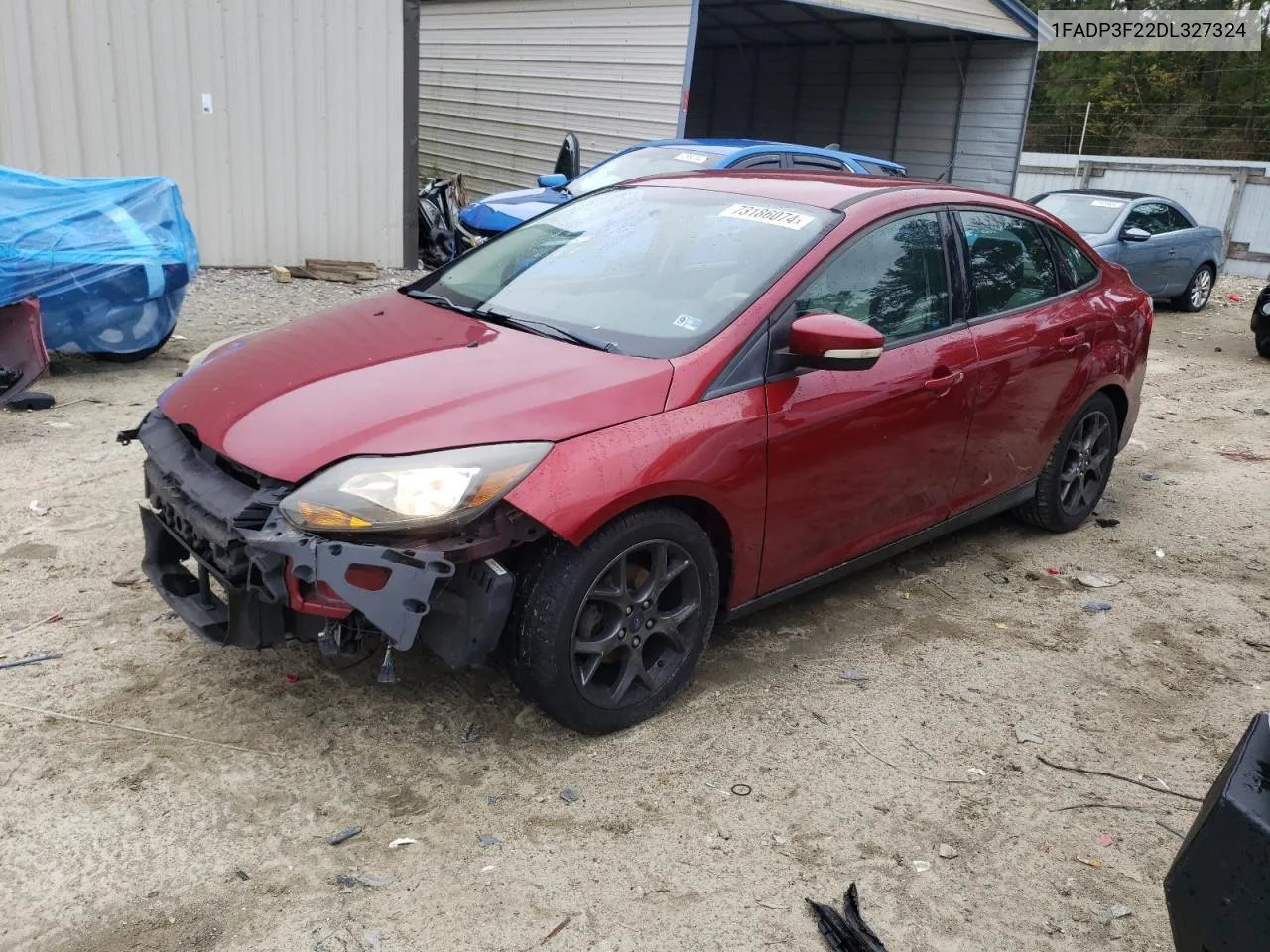 2013 Ford Focus Se VIN: 1FADP3F22DL327324 Lot: 73186074