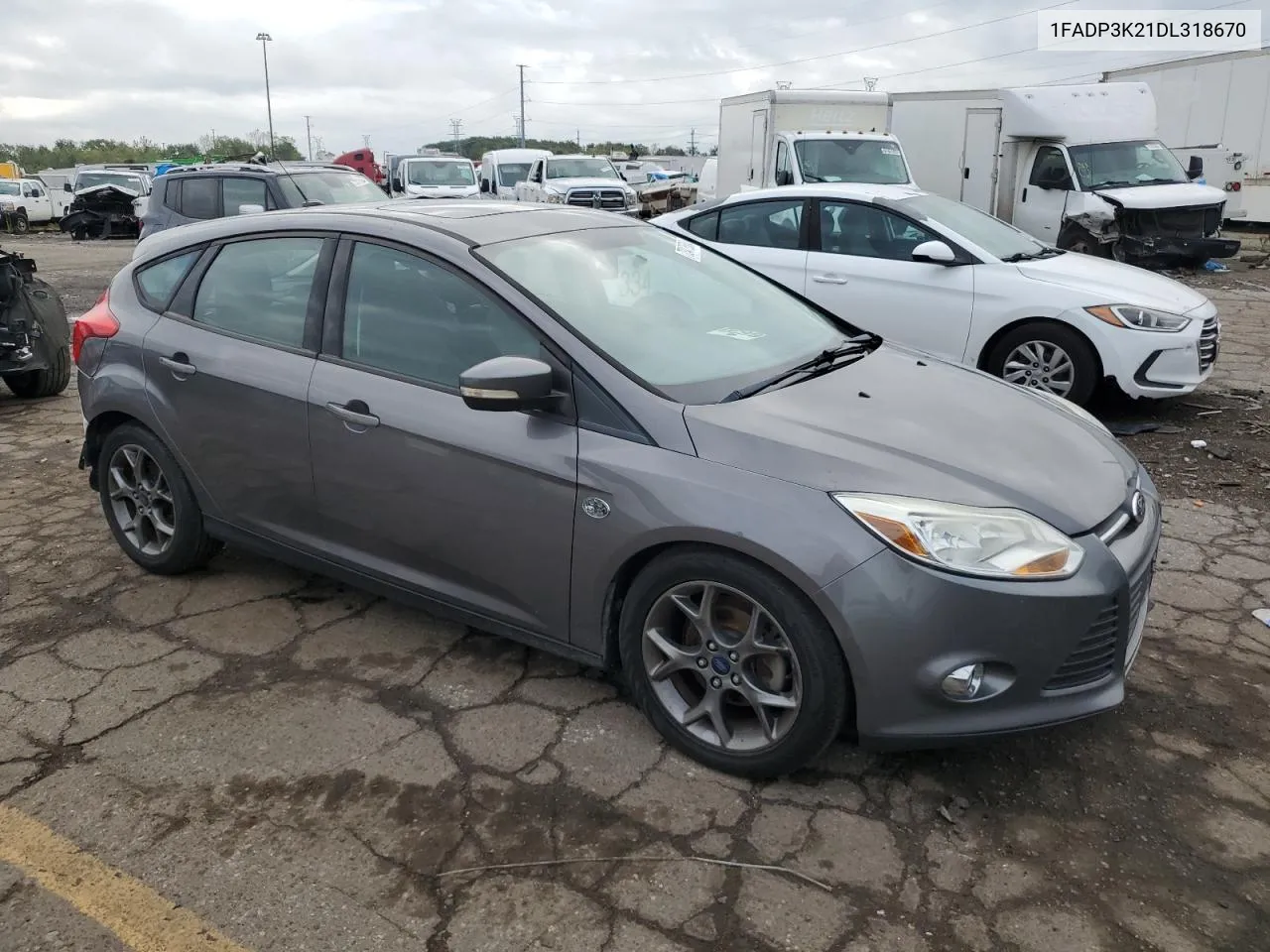 2013 Ford Focus Se VIN: 1FADP3K21DL318670 Lot: 73478584