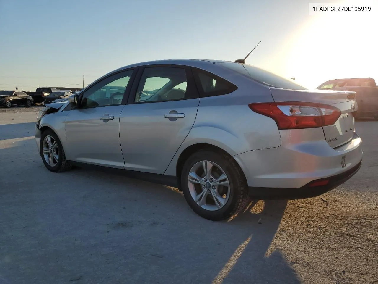 2013 Ford Focus Se VIN: 1FADP3F27DL195919 Lot: 73809684