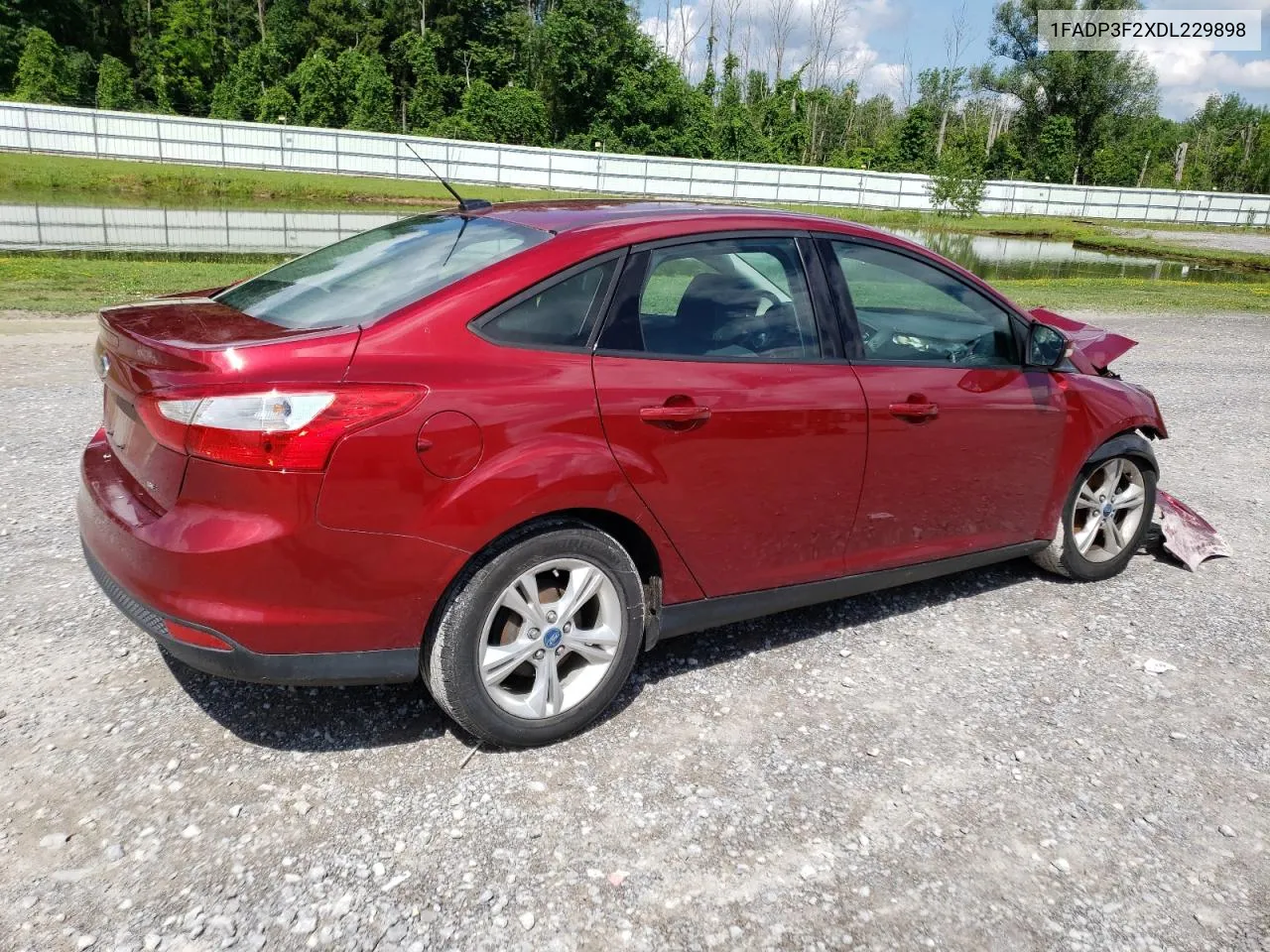 2013 Ford Focus Se VIN: 1FADP3F2XDL229898 Lot: 74176404