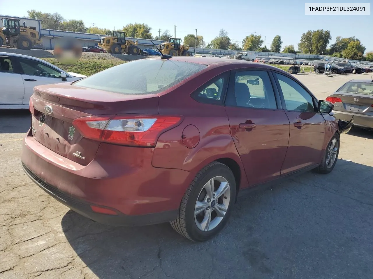 2013 Ford Focus Se VIN: 1FADP3F21DL324091 Lot: 74265984