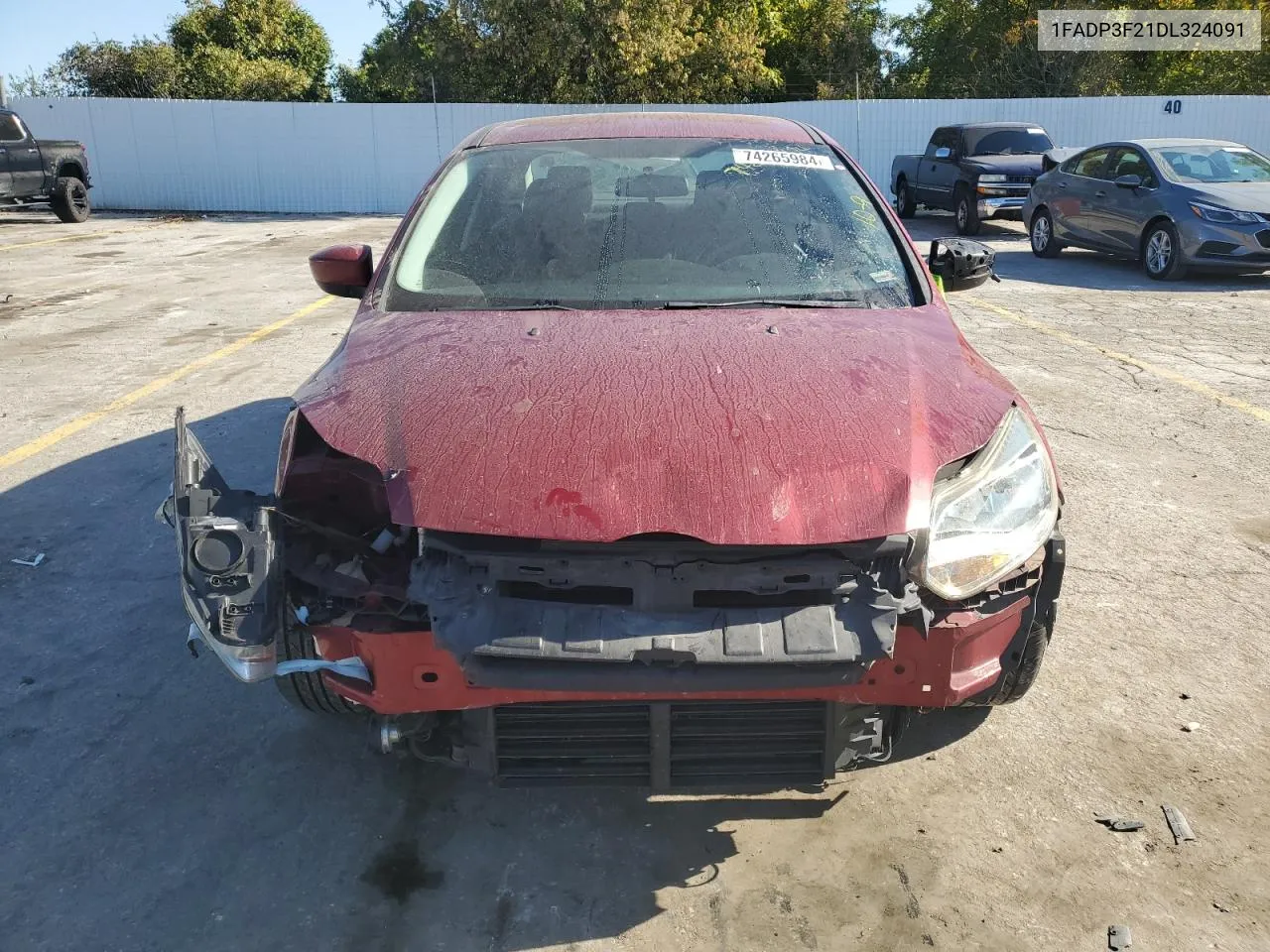 2013 Ford Focus Se VIN: 1FADP3F21DL324091 Lot: 74265984