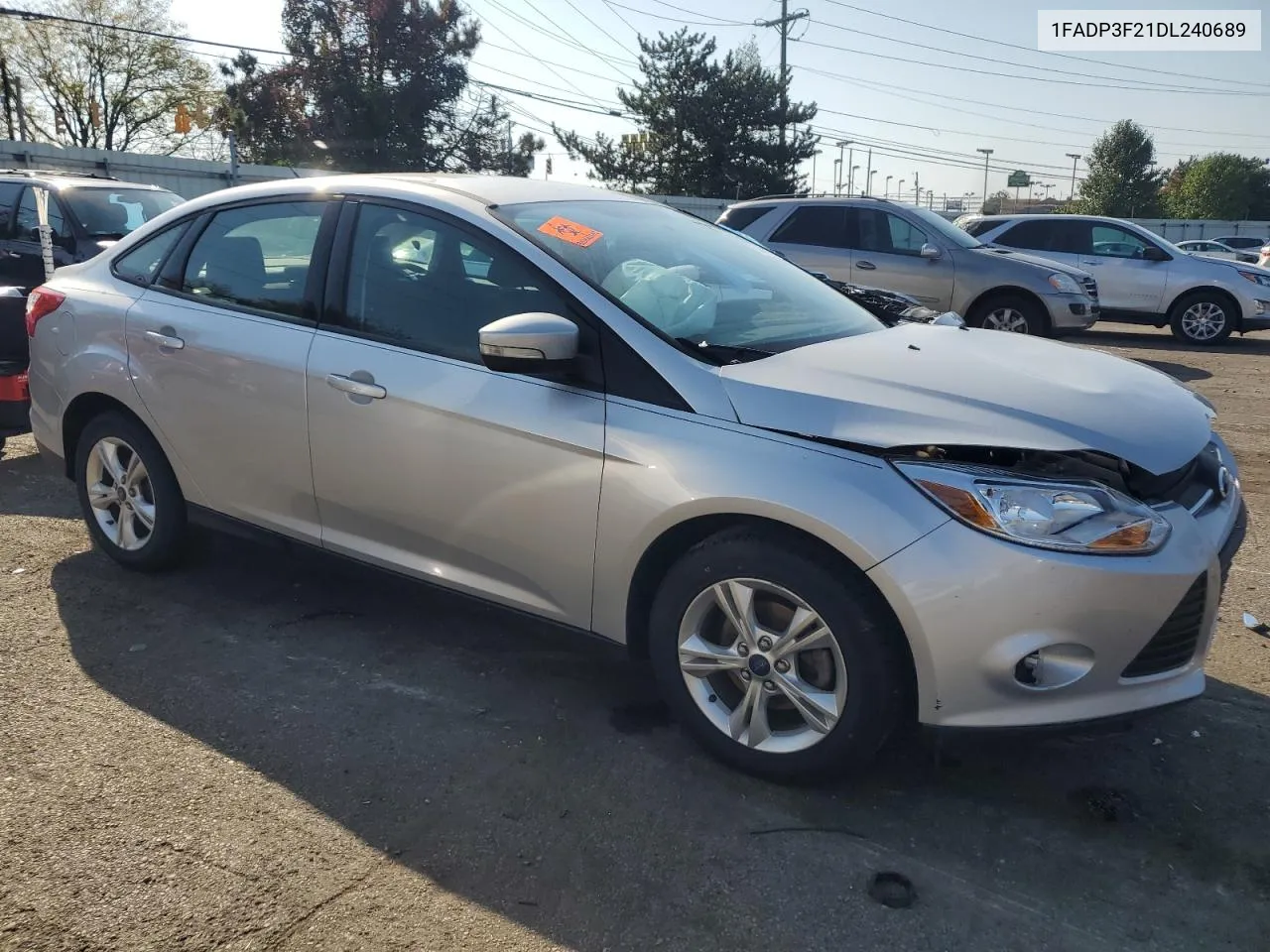 2013 Ford Focus Se VIN: 1FADP3F21DL240689 Lot: 74485894