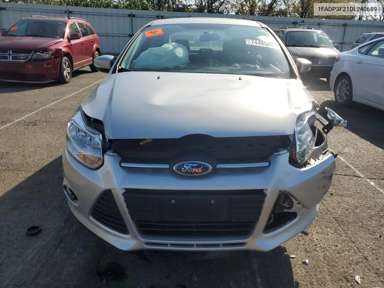 2013 Ford Focus Se VIN: 1FADP3F21DL240689 Lot: 74485894