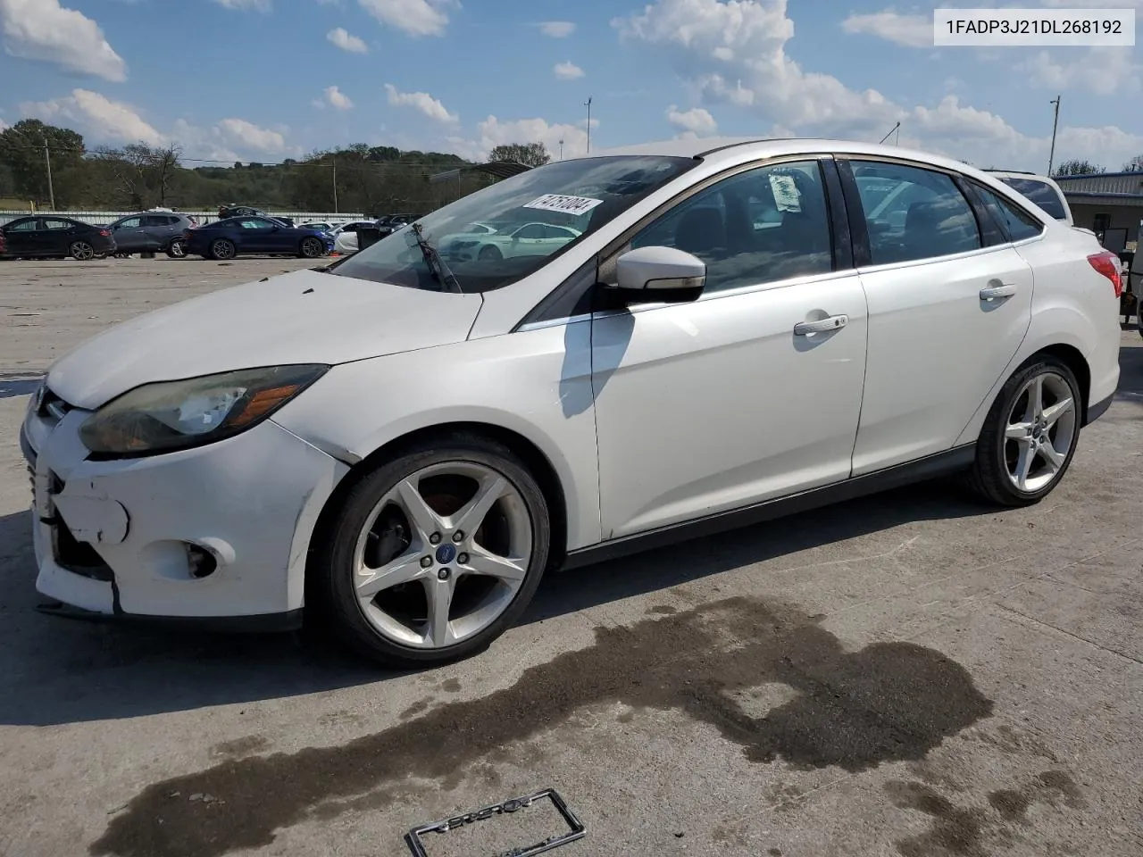 2013 Ford Focus Titanium VIN: 1FADP3J21DL268192 Lot: 74751004