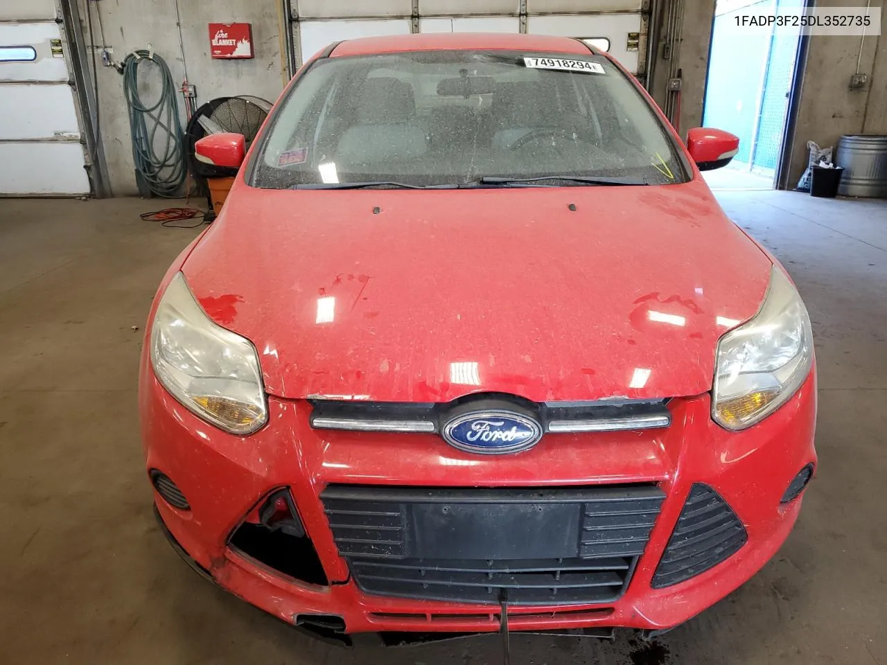 2013 Ford Focus Se VIN: 1FADP3F25DL352735 Lot: 74918294