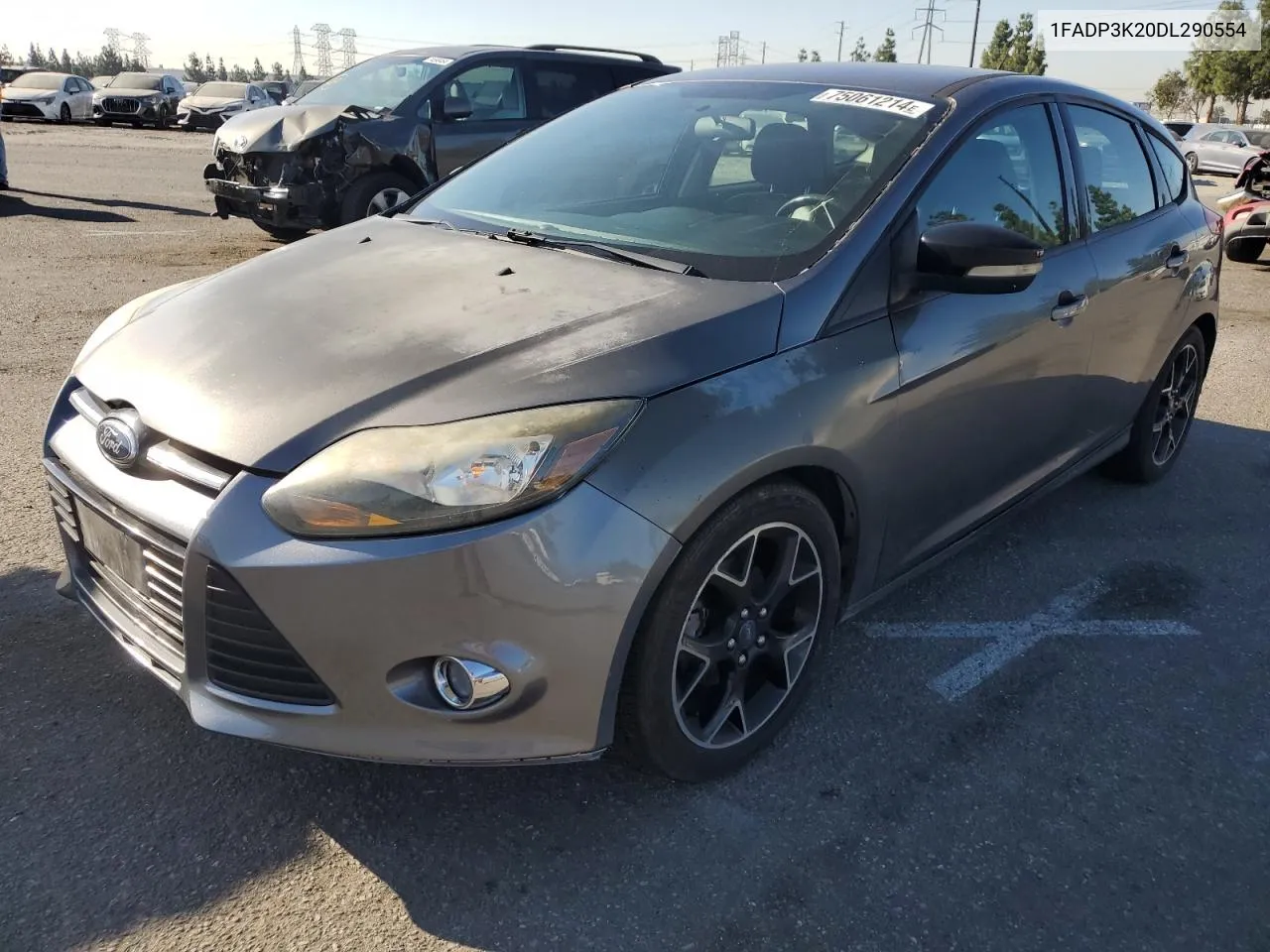 2013 Ford Focus Se VIN: 1FADP3K20DL290554 Lot: 75061214