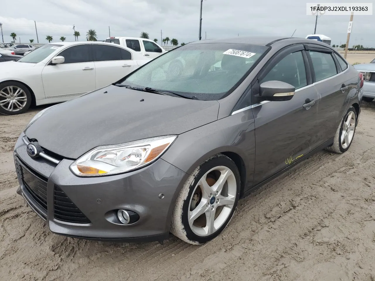 2013 Ford Focus Titanium VIN: 1FADP3J2XDL193363 Lot: 75087674