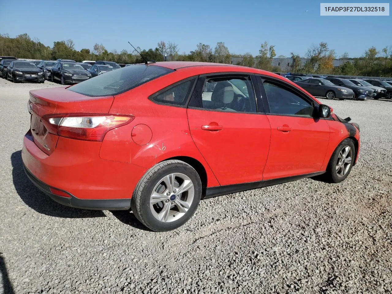 2013 Ford Focus Se VIN: 1FADP3F27DL332518 Lot: 75392834