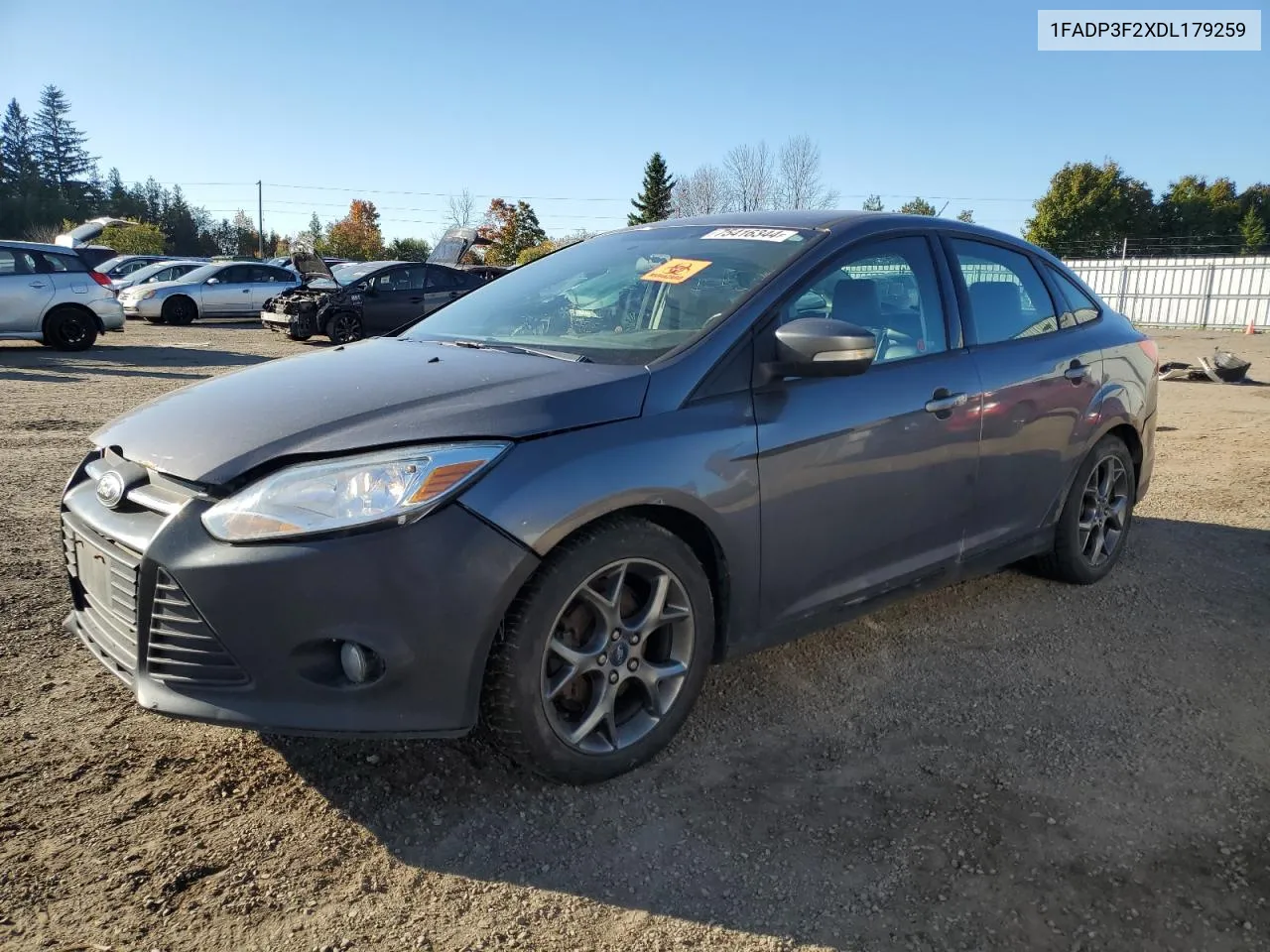 2013 Ford Focus Se VIN: 1FADP3F2XDL179259 Lot: 75416344