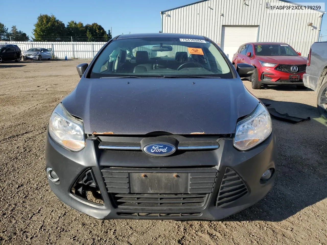 2013 Ford Focus Se VIN: 1FADP3F2XDL179259 Lot: 75416344