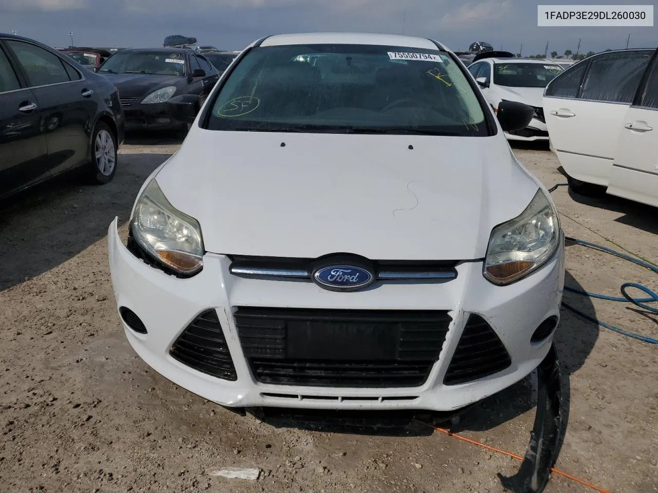 2013 Ford Focus S VIN: 1FADP3E29DL260030 Lot: 75550794