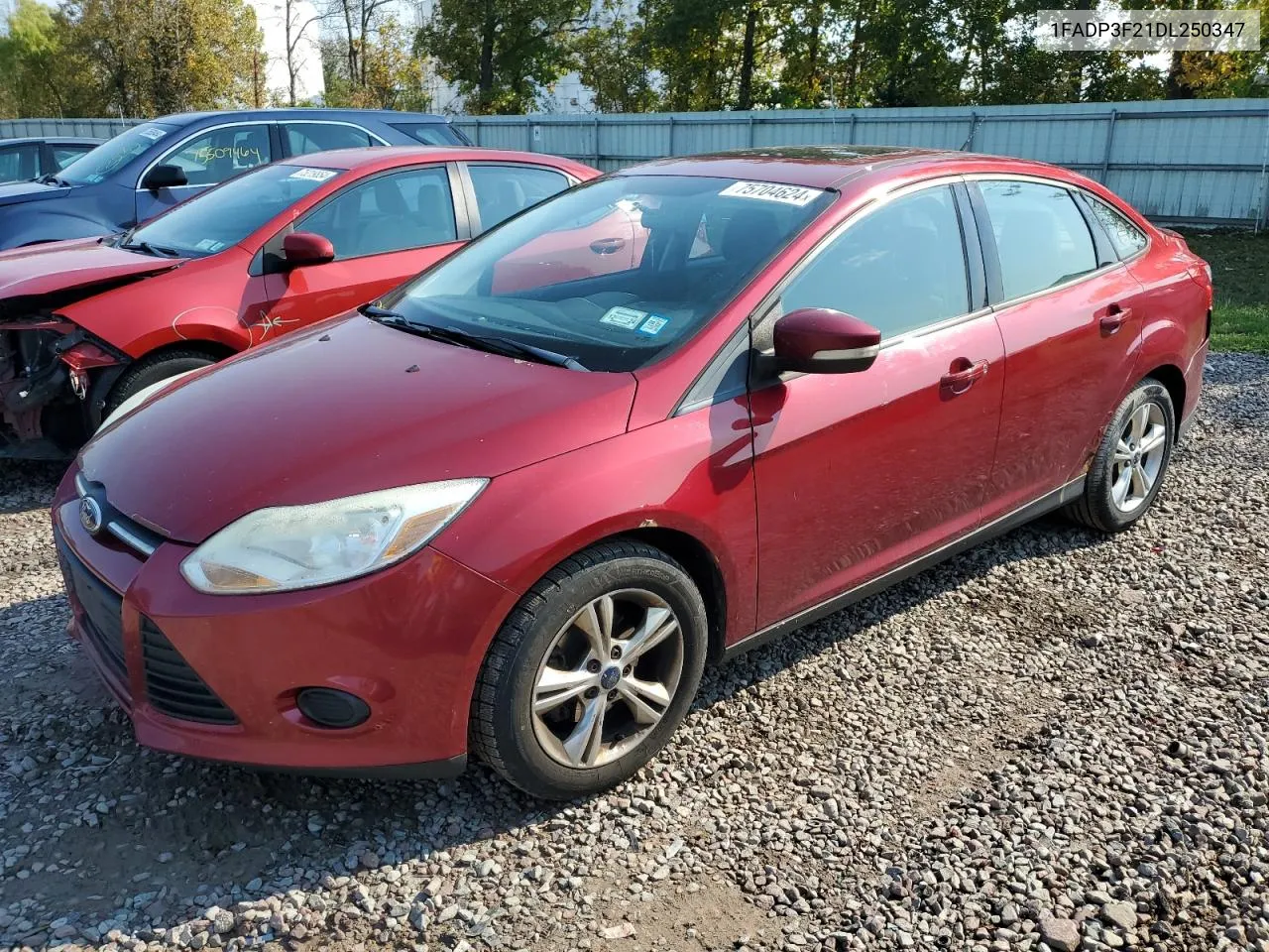 2013 Ford Focus Se VIN: 1FADP3F21DL250347 Lot: 75704624