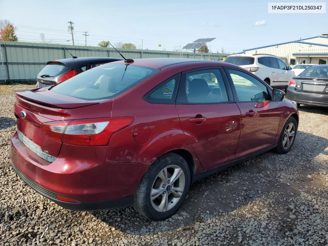 2013 Ford Focus Se VIN: 1FADP3F21DL250347 Lot: 75704624