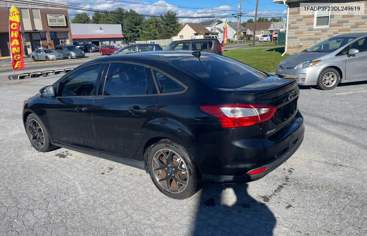 2013 Ford Focus Se VIN: 1FADP3F23DL249619 Lot: 76367684