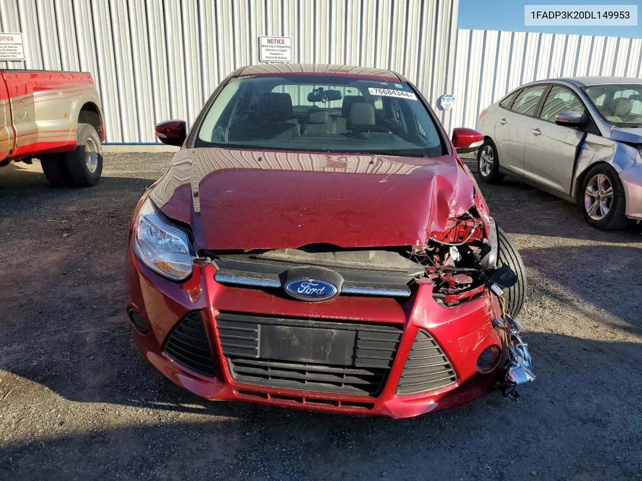 2013 Ford Focus Se VIN: 1FADP3K20DL149953 Lot: 76684344