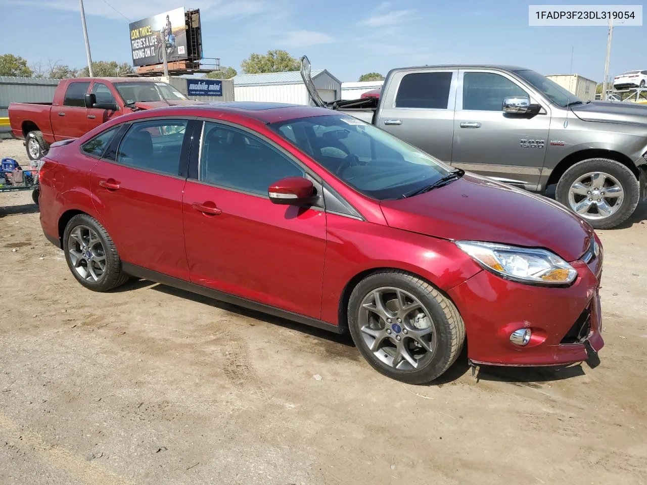 2013 Ford Focus Se VIN: 1FADP3F23DL319054 Lot: 76689814