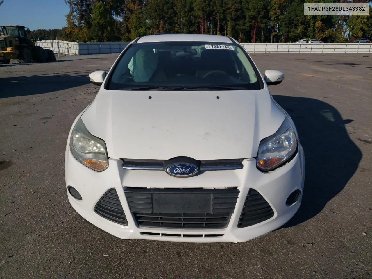 2013 Ford Focus Se VIN: 1FADP3F28DL343382 Lot: 77067944