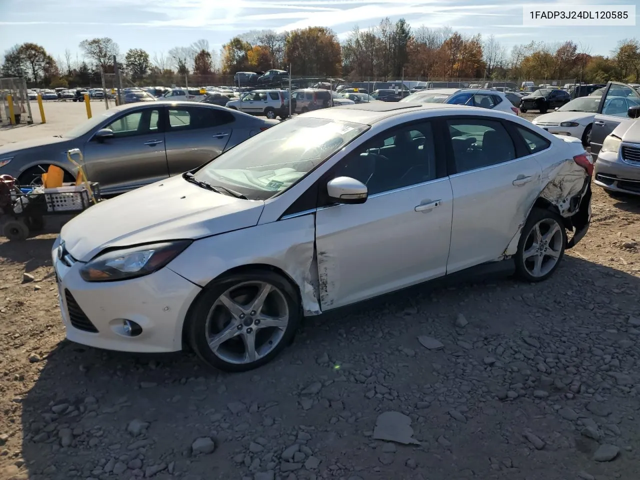 2013 Ford Focus Titanium VIN: 1FADP3J24DL120585 Lot: 77375604