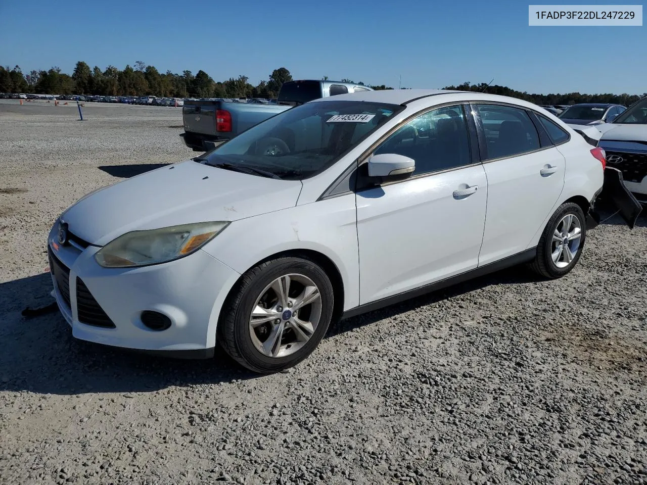 2013 Ford Focus Se VIN: 1FADP3F22DL247229 Lot: 77452314