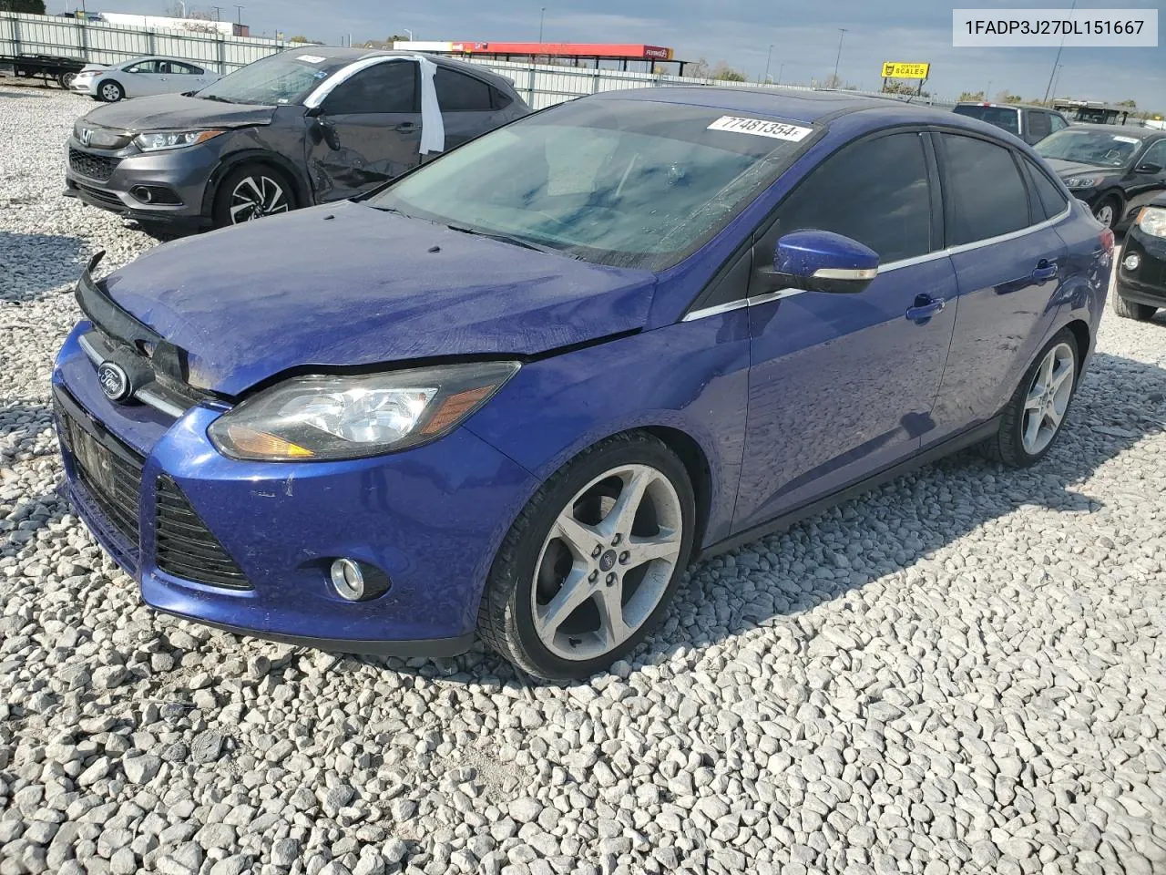 2013 Ford Focus Titanium VIN: 1FADP3J27DL151667 Lot: 77481354