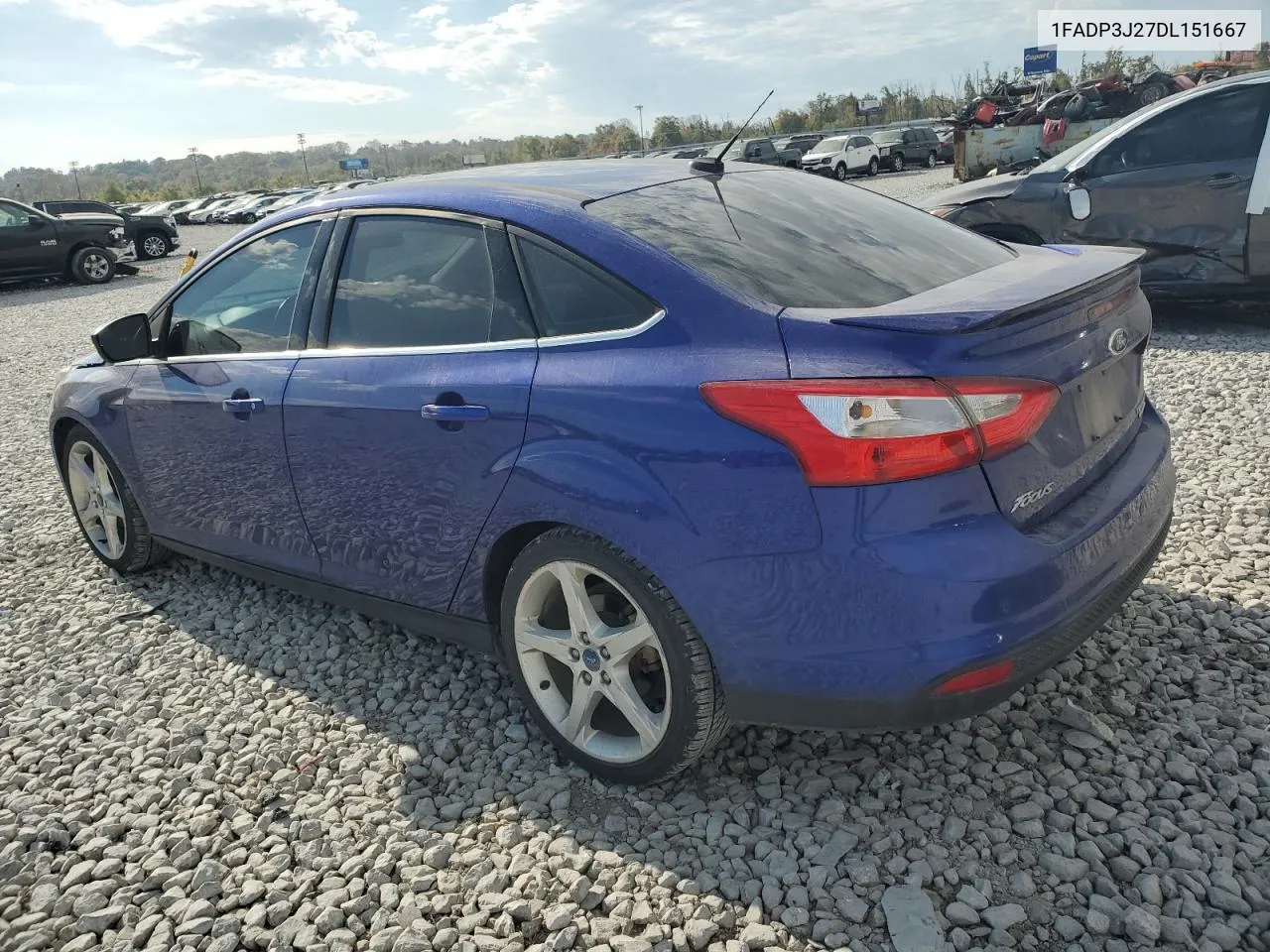 2013 Ford Focus Titanium VIN: 1FADP3J27DL151667 Lot: 77481354