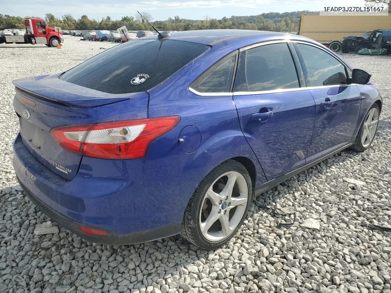 2013 Ford Focus Titanium VIN: 1FADP3J27DL151667 Lot: 77481354