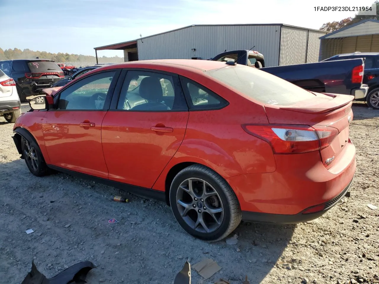 2013 Ford Focus Se VIN: 1FADP3F23DL211954 Lot: 77551744