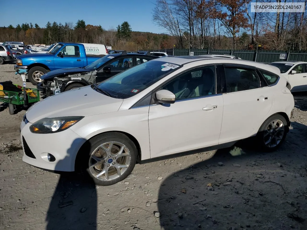 2013 Ford Focus Titanium VIN: 1FADP3N22DL240167 Lot: 77628654