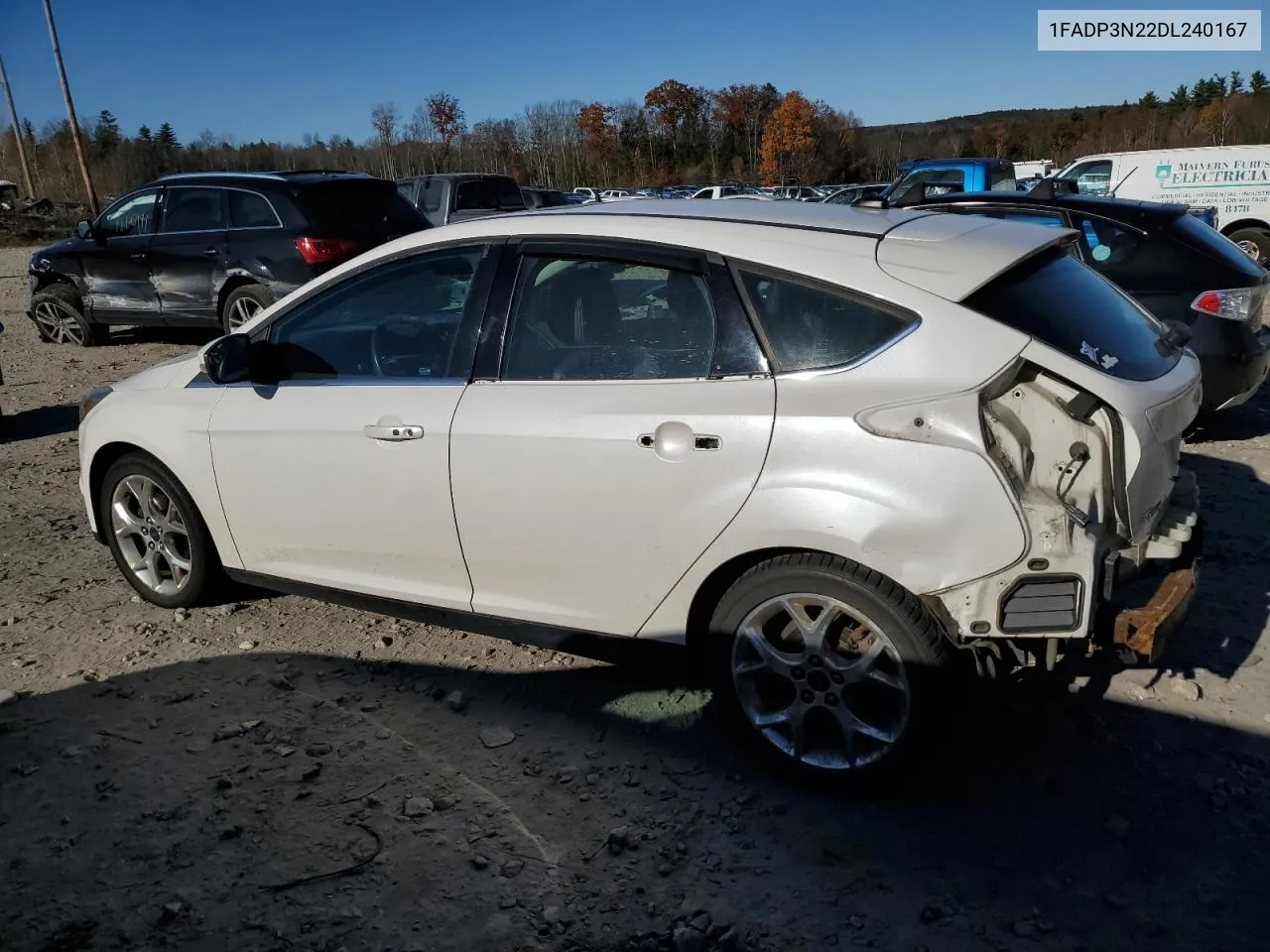 2013 Ford Focus Titanium VIN: 1FADP3N22DL240167 Lot: 77628654