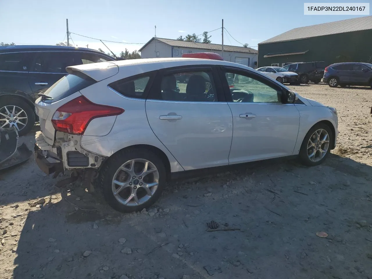 2013 Ford Focus Titanium VIN: 1FADP3N22DL240167 Lot: 77628654