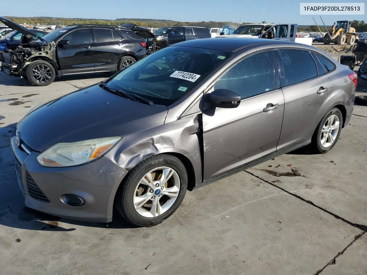 2013 Ford Focus Se VIN: 1FADP3F20DL278513 Lot: 77742204