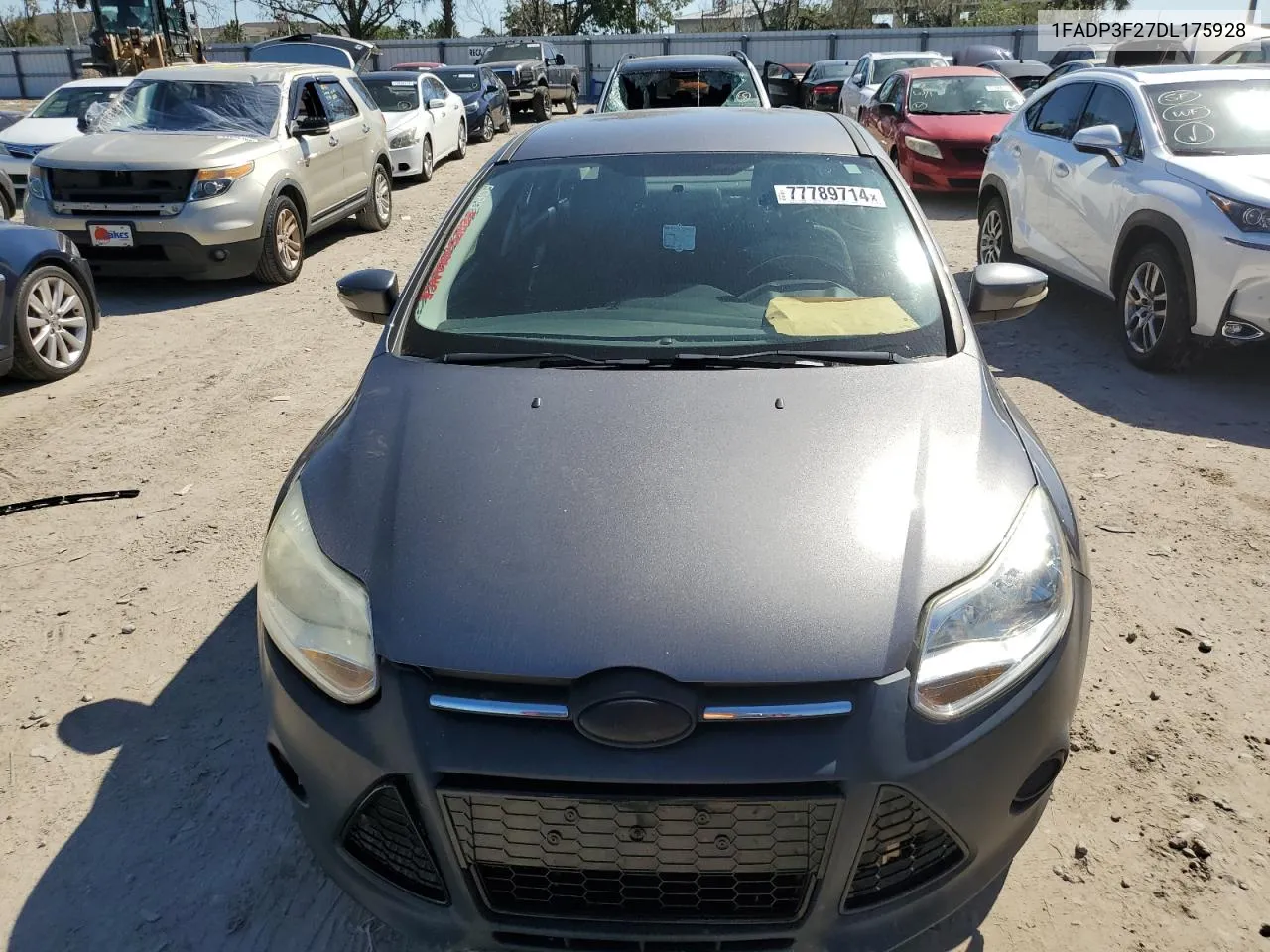 2013 Ford Focus Se VIN: 1FADP3F27DL175928 Lot: 77789714