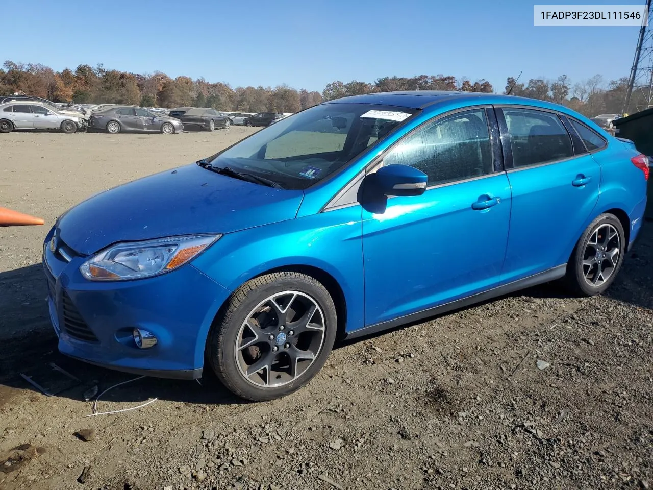 2013 Ford Focus Se VIN: 1FADP3F23DL111546 Lot: 77935574