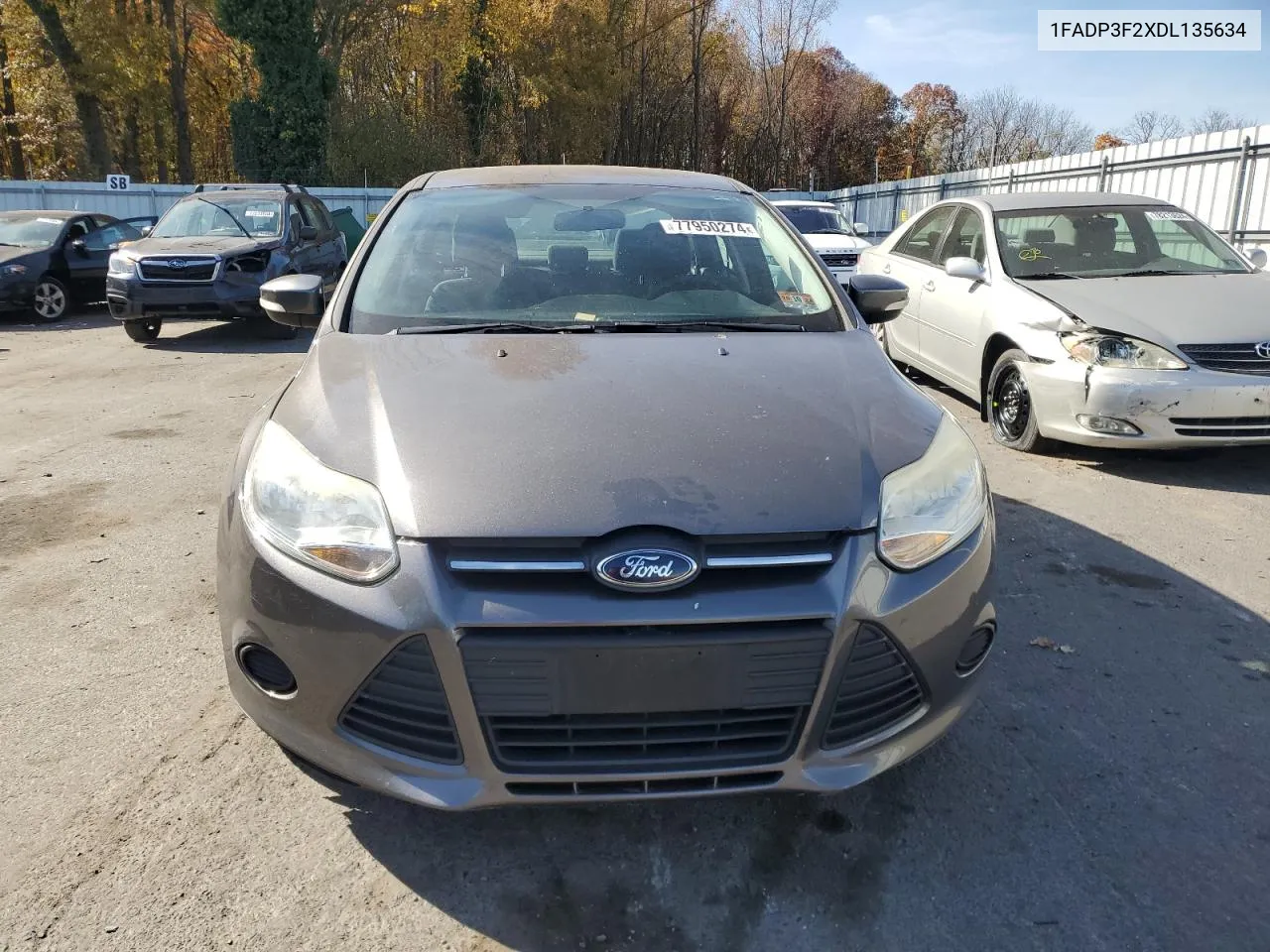 2013 Ford Focus Se VIN: 1FADP3F2XDL135634 Lot: 77950274