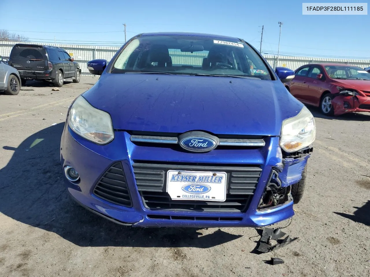 2013 Ford Focus Se VIN: 1FADP3F28DL111185 Lot: 77982454